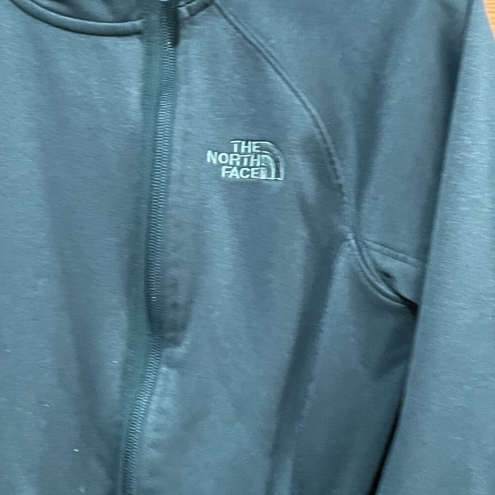 The North Face Women's M Green Fleece Full Zip Jacket Sweatshirt Hoodie - Picture 4 of 4